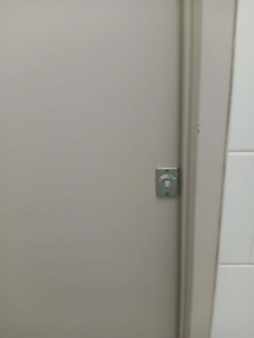 Female toilet door